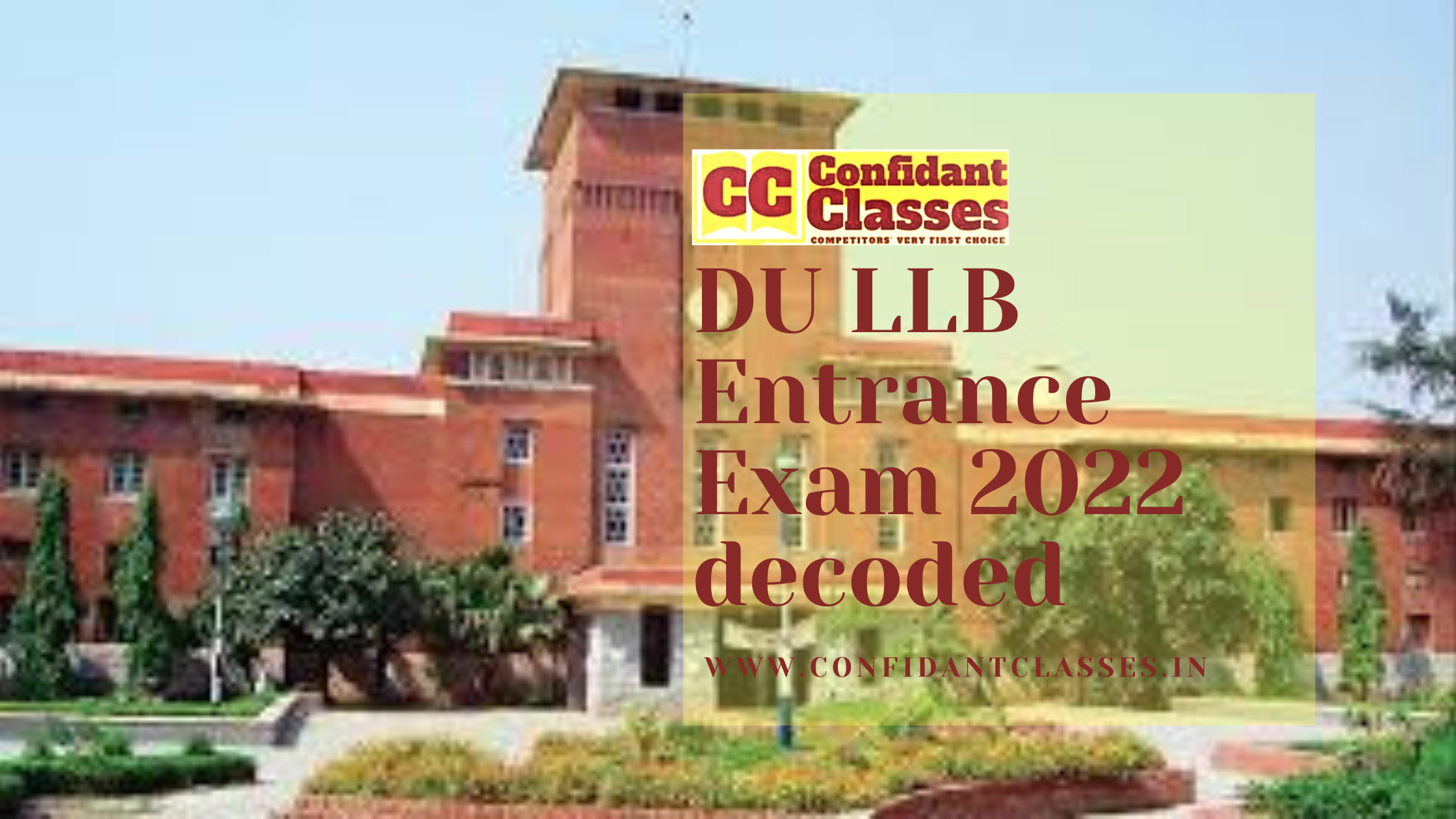 DU LLB Entrance Exam 2022 decoded