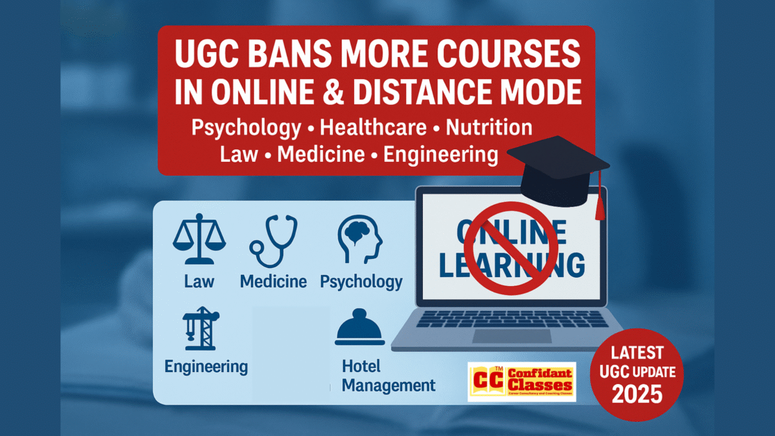 UGC Prohibits More Professional Courses in Online & Distance Mode: Here’s What You Need to Know