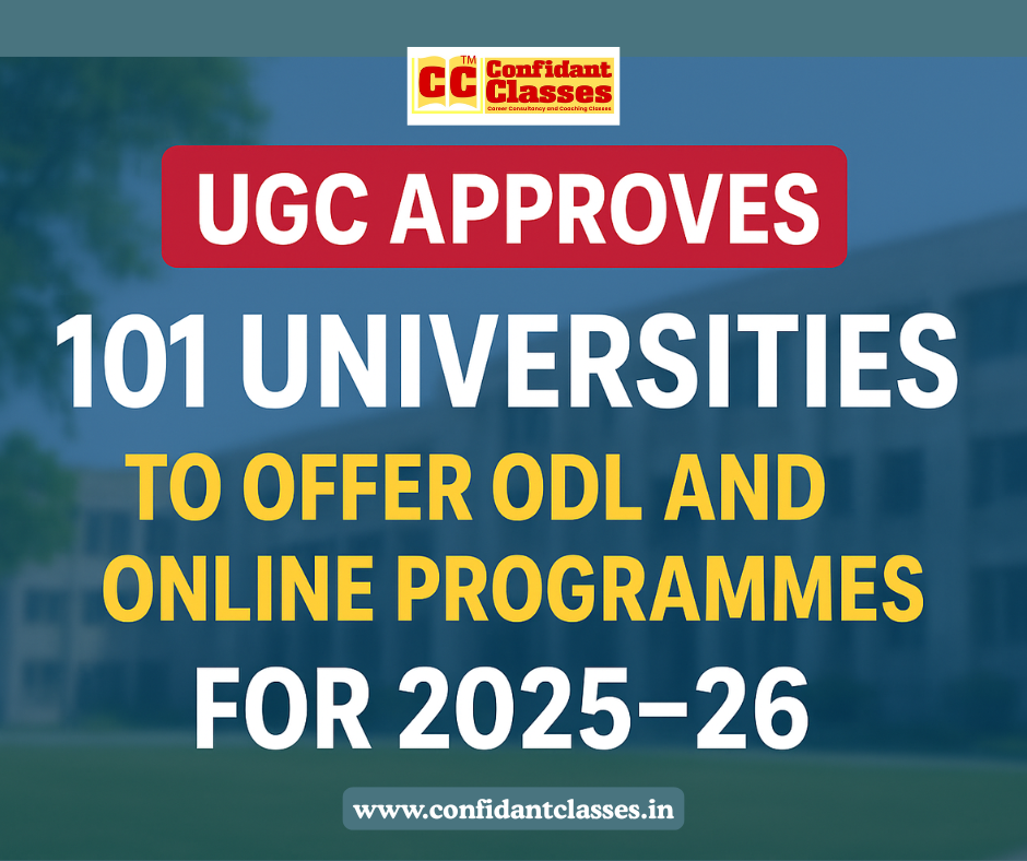UGC Approves 101 Universities to Offer ODL and Online Programmes for 2025–26: Complete List, Admission Deadline, and Key Guidelines